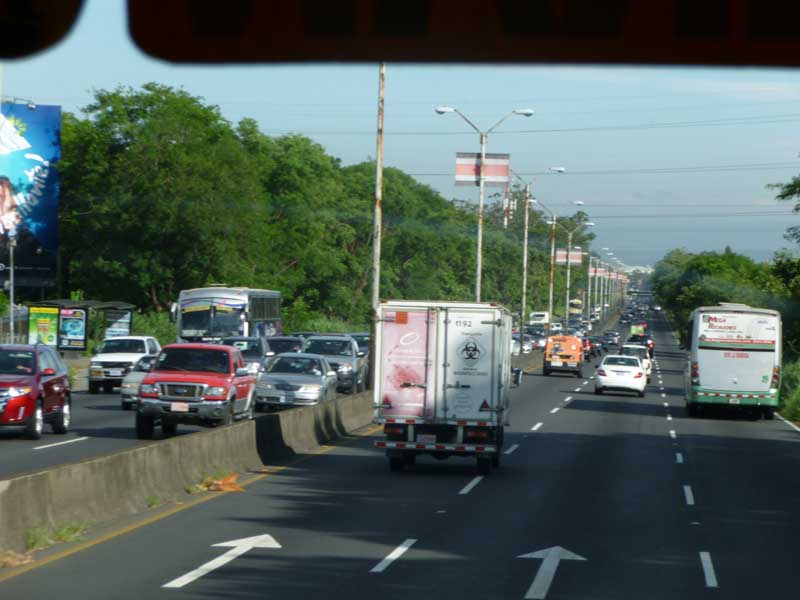 San Jose traffic in the morning