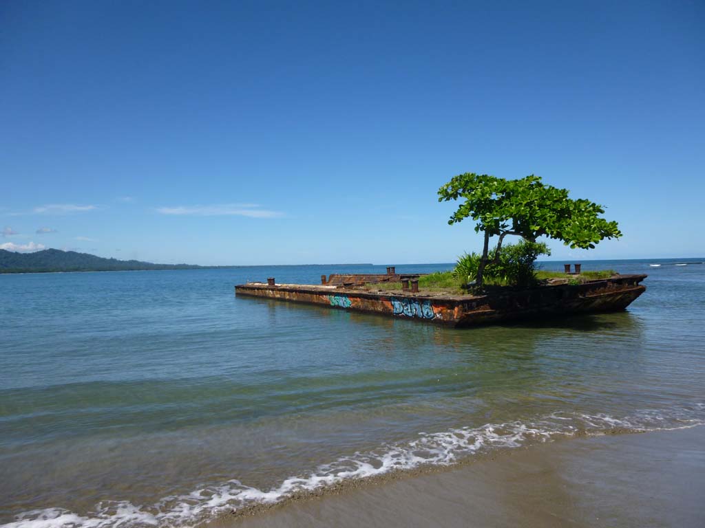 The old barge in Puerto Viejo