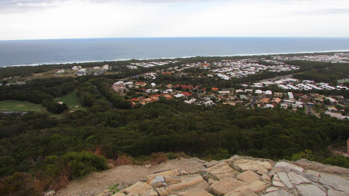 View from the top of Mt. Coolum