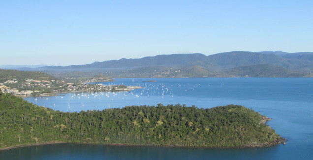 Looking at Airlie Beach