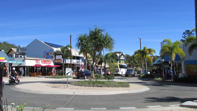 One section of the main road in Airlie