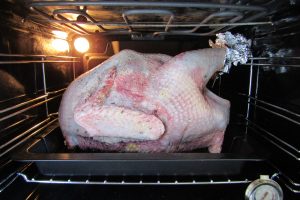 wild turkey in the oven