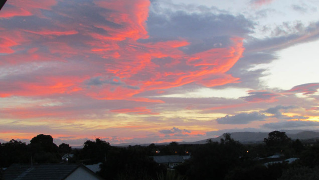 Waipukurau sunset Hawke