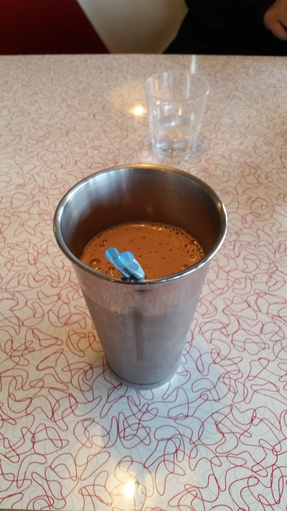 New Plymouth diner chocolate milkshake