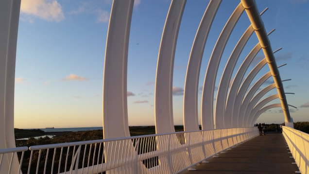 New Plymouth white bridge