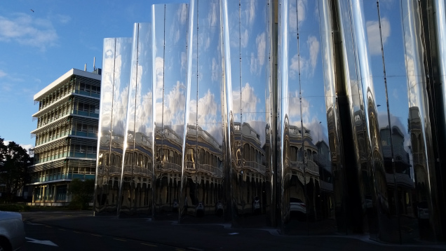 New Plymouth reflection art gallery mirror