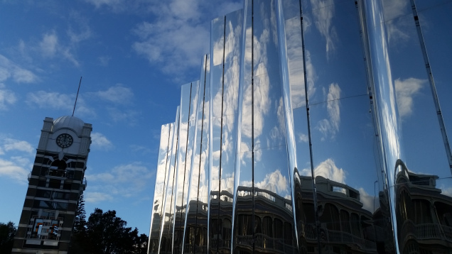 New Plymouth reflection art gallery mirror