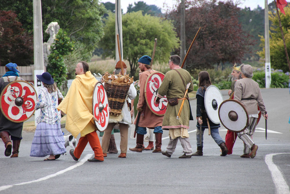 Norsewood Viking Festival march